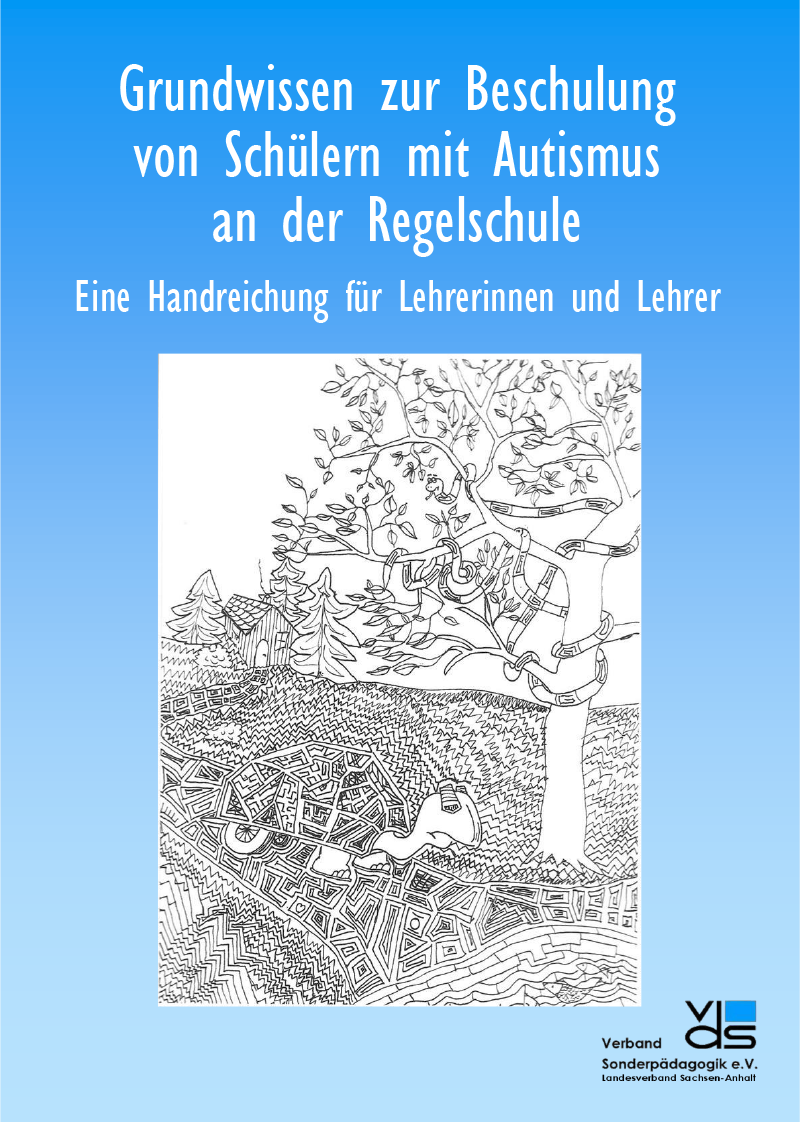 Titelansicht der Broschüre Grundwissen zur Beschulung von Schülern mit Autismus